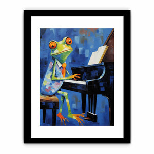 Frog Playing Piano