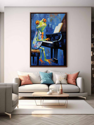 Frog Playing Piano