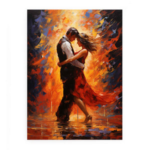 Kinetic Love: Dancing Couple