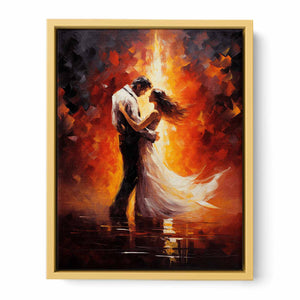 Abstract Couple Dancing Art
