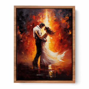 Abstract Couple Dancing Art