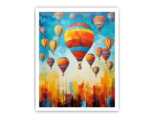 Hot Balloons Modern Painting