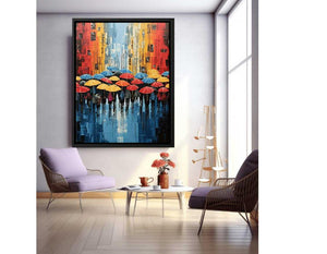 Umbrella Modern Art Painting