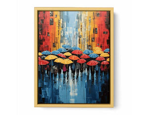 Umbrella Modern Art Painting