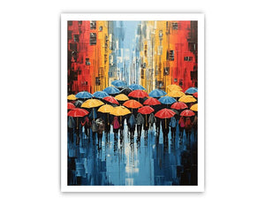 Umbrella Modern Art Painting
