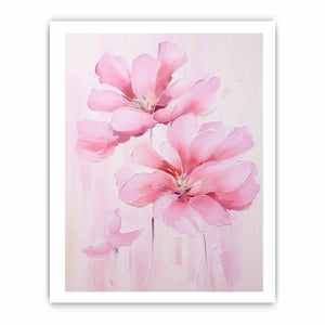 Pink Flower Modern Art Painting
