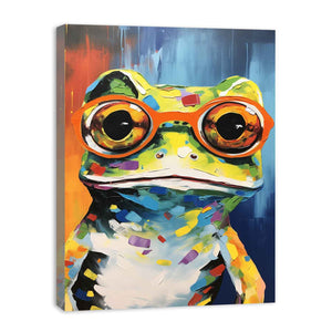 Frog With Glasses Painting