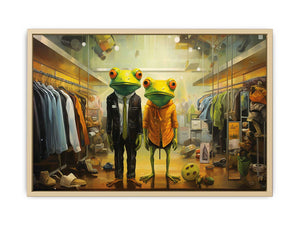 Shopping Frog Modern Art Painting