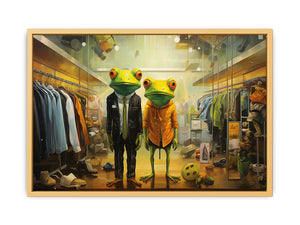 Shopping Frog Modern Art Painting
