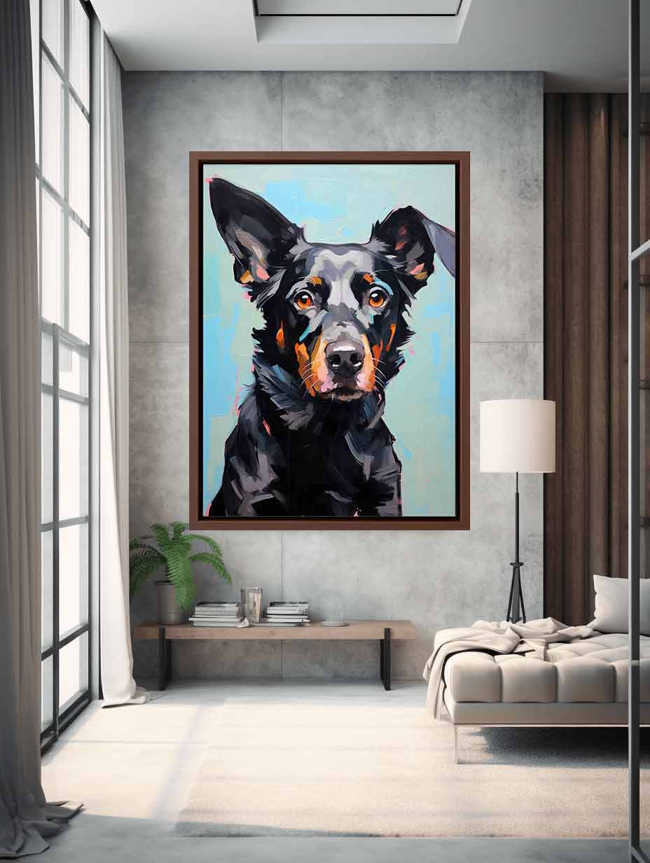 Modern Black Dog