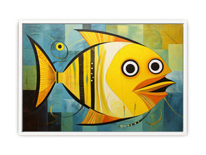 Modern Golden Fish Art