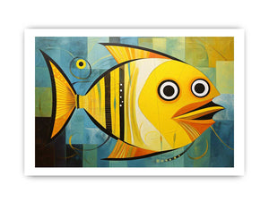 Modern Golden Fish Art