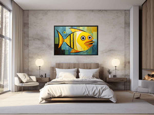 Modern Golden Fish Art