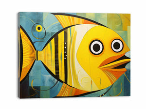Modern Golden Fish Art
