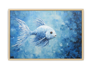Modern Blue Fish Art
