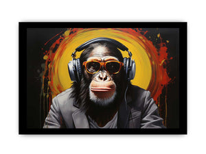 Modern Black Monkey Head Phone