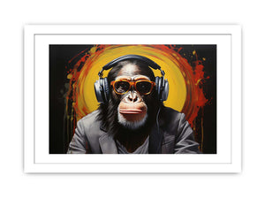 Modern Black Monkey Head Phone