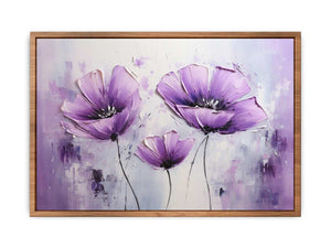 Purple Flowers Art Painting