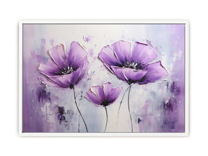 Purple Flowers Art Painting