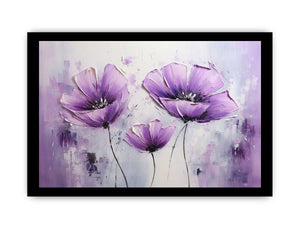 Purple Flowers Art Painting