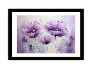 Purple Flowers Art Painting