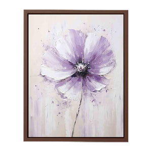 Flower White Purple Art Painting