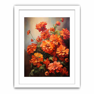 Flower Orange Art Painting