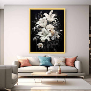 White Flowers Painting