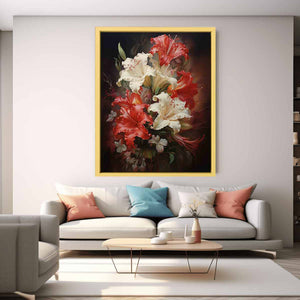 Flower Red Art Painting