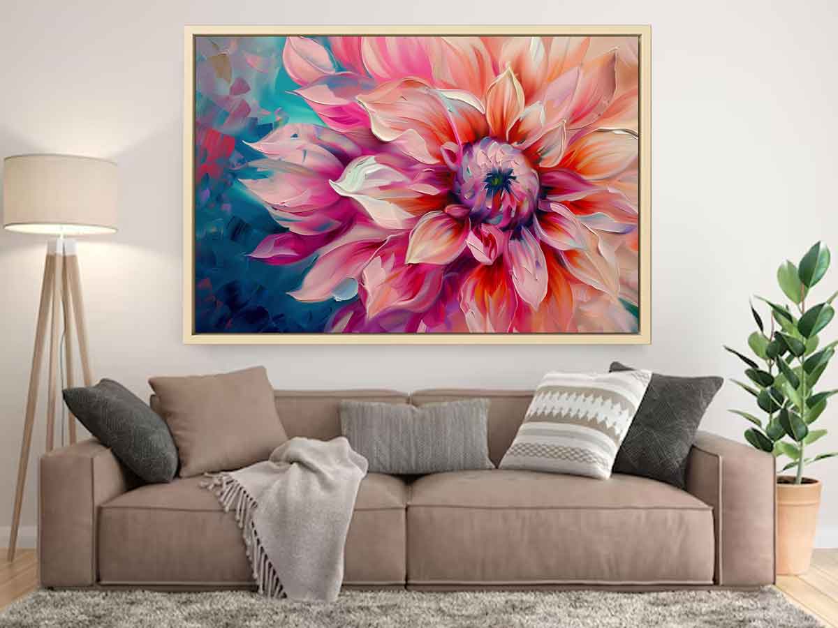 Floral Painting on Canvas