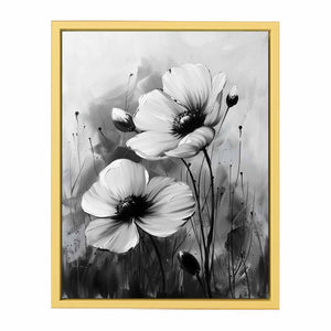 Black and white Flower Painting