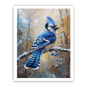 Jay Blue Bird Painting