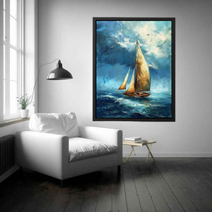 Sailing Boat Painting