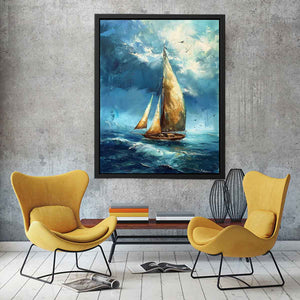 Sailing Boat Painting