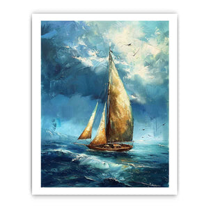 Sailing Boat Painting