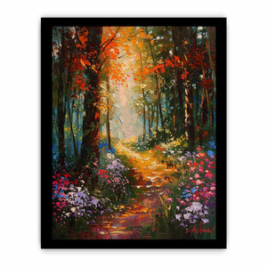 Floral Forest Painting