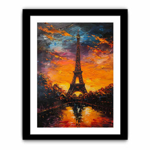 Eiffel Sunset Painting