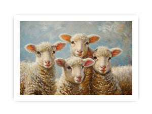 Baby Sheeps Painting