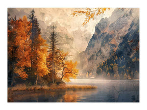 Mountain River Painting