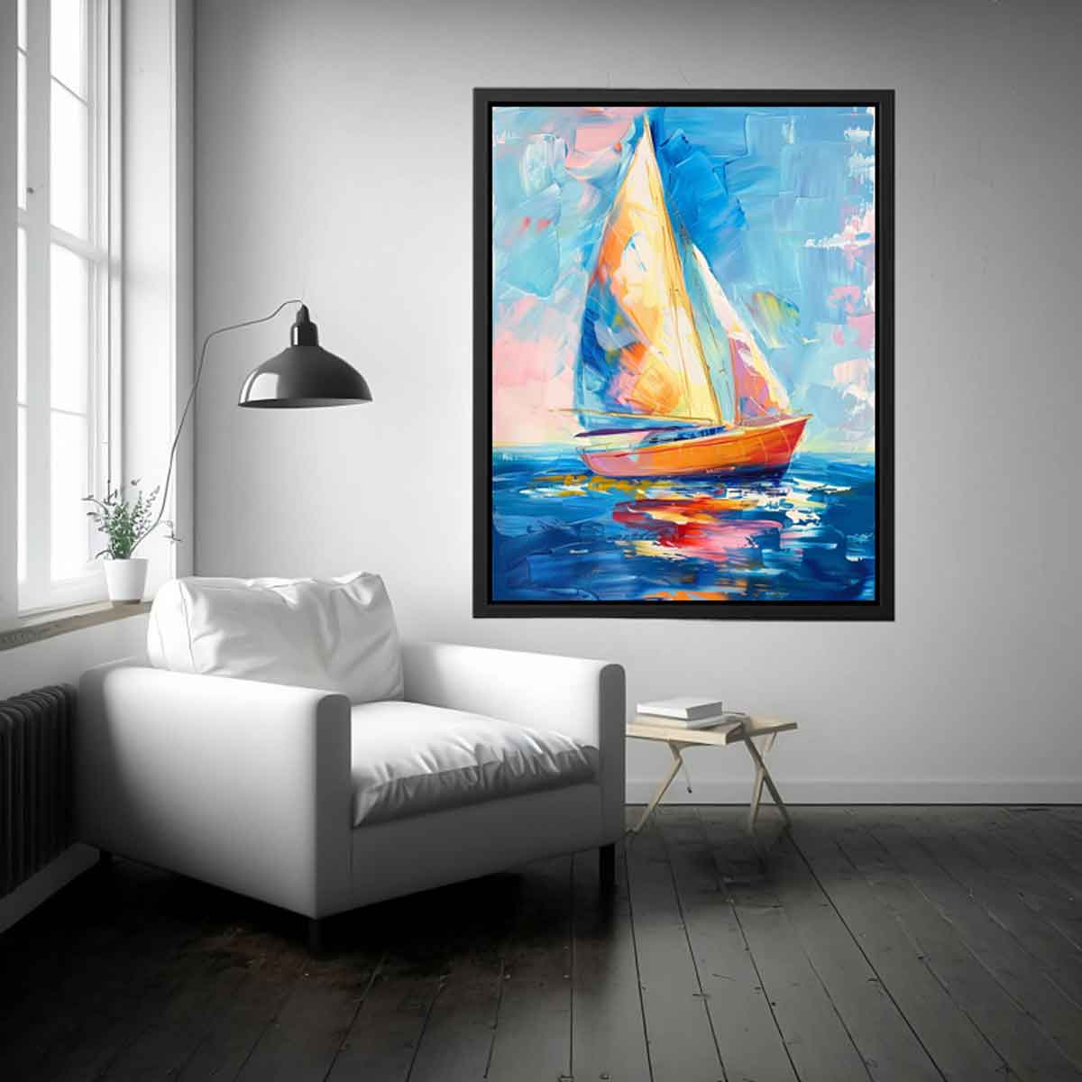 Sailing Boat Painting