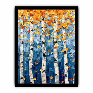 Birch Tree Colorfull leafs