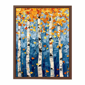 Birch Tree Colorfull leafs