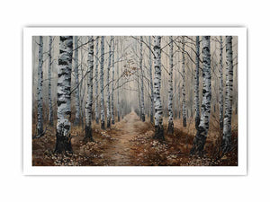 Grey Birch Trees