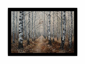 Grey Birch Trees