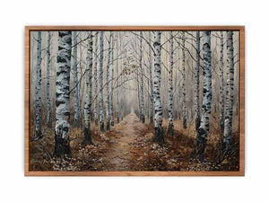 Grey Birch Trees