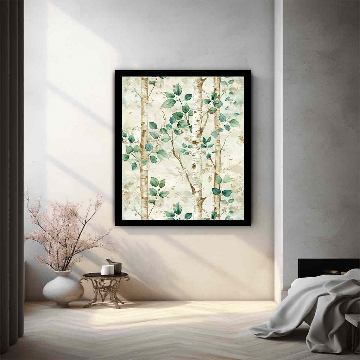 Birchtree Watercolor Painitng