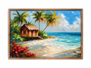 Wodden House On Beach