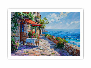 Italian beach cafe