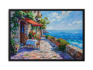 Italian beach cafe