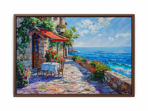 Italian beach cafe